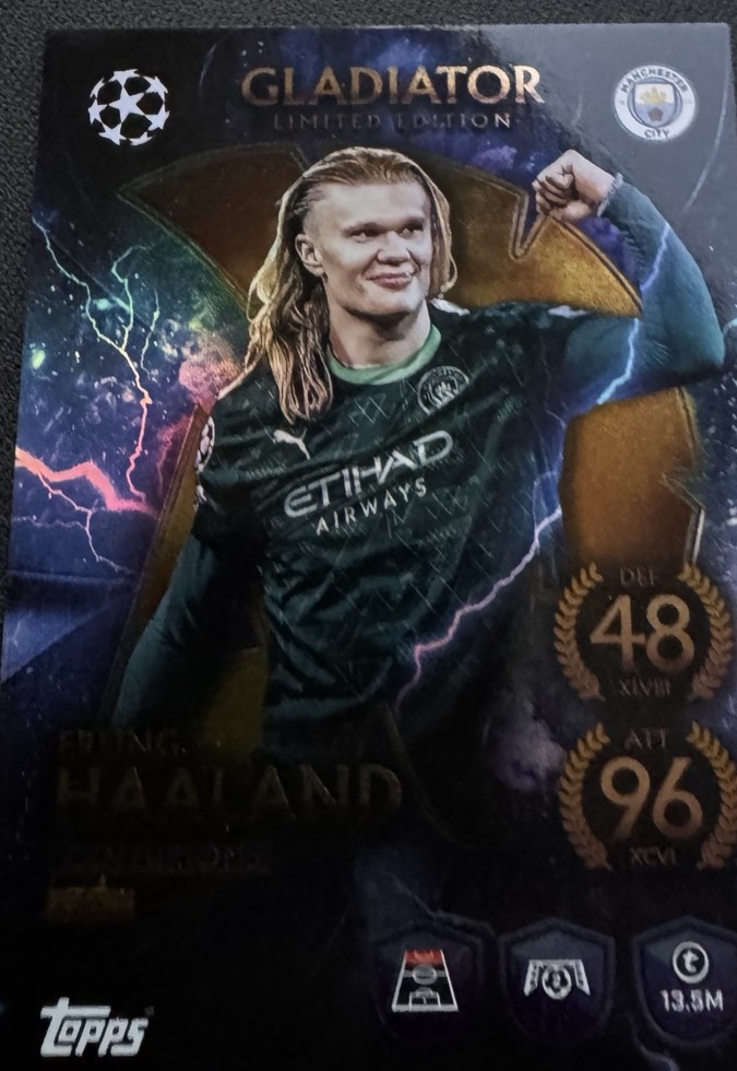 Erling Haaland Gladiator Limited Edition, Vorderseite