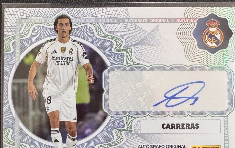 Carreras Panini Originalautogrammkarte