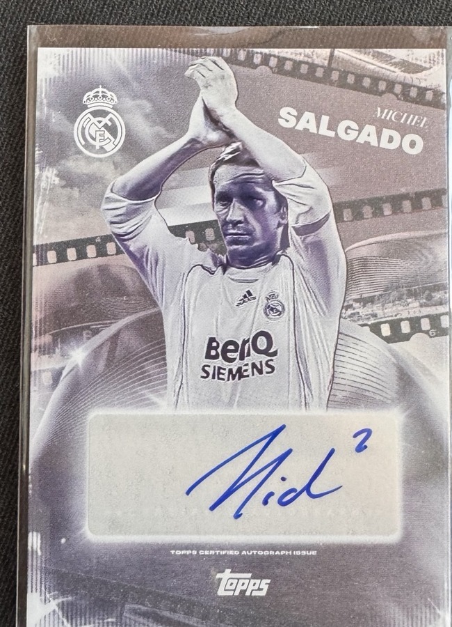 Míchel Salgado Topps Autogrammkarte
